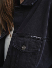 God is Always With Me Christian Denim Jacket
