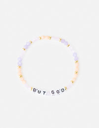 But God Letter Bracelet Christian Jewelry