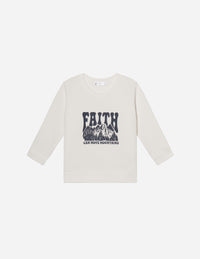 Faith Can Move Mountains Kids Crewneck Christian Sweatshirt