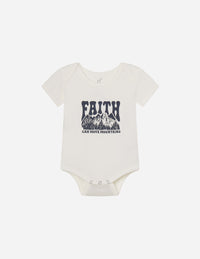 Faith Can Move Mountains Onesie Christian Baby Clothing
