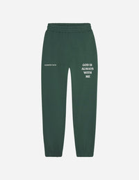 God Is Always With Me Green Unisex Sweatpant Christian Apparel