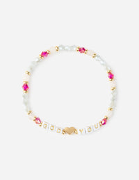 God Loves You Christian Letter Bracelet