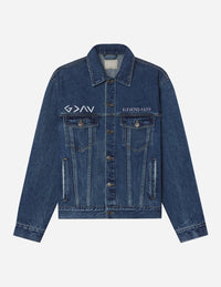 Elevated Faith Highs and Lows Denim Jacket Christian Jacket