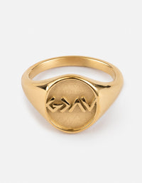 Highs and Lows Signet Ring Christian Jewelry