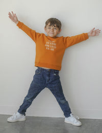I Hope You Know Orange Kids Crewneck Christian Sweatshirt