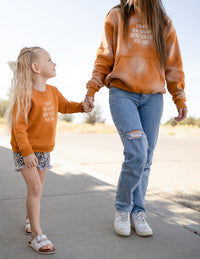 I Hope You Know Orange Kids Crewneck Christian Sweatshirt