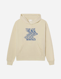 Love Never Fails Cream Unisex Hoodie Christian Sweatshirt