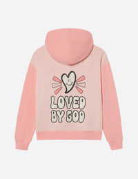 Elevated Faith Loved By God Pink Unisex Hoodie Christian Hoodie