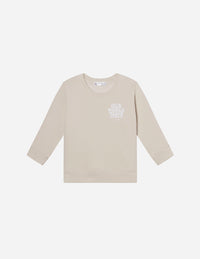 Our World Needs Jesus Beige Kids Crewneck Christian Sweatshirt