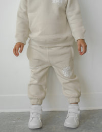 Our World Needs Jesus Beige Kids Sweatpant Christian Apparel