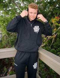 Our World Needs Jesus Black Unisex Hoodie Christian Sweatshirt