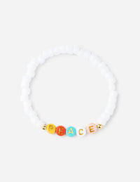 Peace Multicolored Christian Letter Bracelet