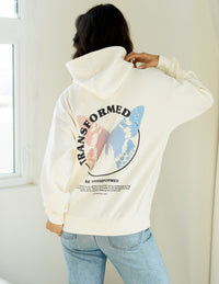 Transformed Cream Unisex Hoodie Christian Sweatshirt