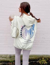 Transformed Cream Unisex Hoodie Christian Sweatshirt