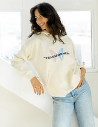 Transformed Cream Unisex Hoodie Christian Sweatshirt