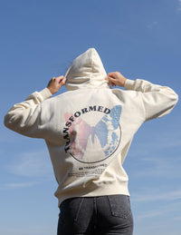 Transformed Cream Unisex Hoodie Christian Sweatshirt