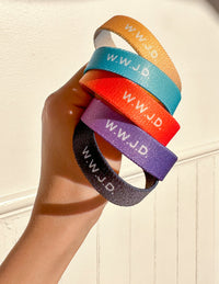 WWJD Wristband Pack Christian Bracelets