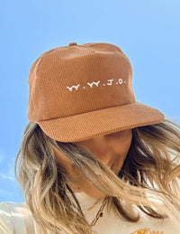 WWJD Corduroy Hat Christian Accessory