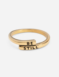 Elevated Faith Be Still Ring Christian Ring