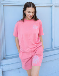 Elevated Faith Go Into All The Earth Pink Unisex Short Christian Short