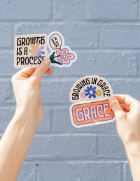 Elevated Faith Growing In Grace Sticker Pack Christian Sticker