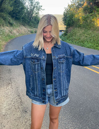 Elevated Faith Highs and Lows Denim Jacket Christian Jacket