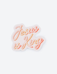 Elevated Faith Jesus Is King Sticker Christian Sticker