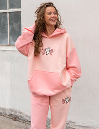 Elevated Faith Loved By God Pink Unisex Hoodie Christian Hoodie