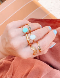 Elevated Faith Mother of Pearl Ring Christian Ring
