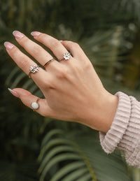 Elevated Faith Mother of Pearl Ring Christian Ring