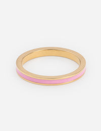 Elevated Faith Pink Enamel Ring Christian Ring