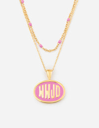 Elevated Faith Pink WWJD Necklace Set Christian Necklace