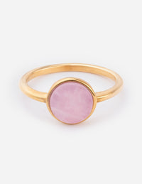 Elevated Faith Rose Quartz Ring Christian Ring