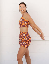 Elevated Faith Smiley Flower Biker Short Christian Biker Short